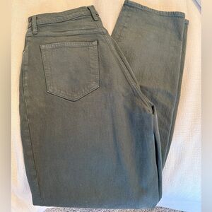 Abercrombie & Fitch 90s Straight Ultra High Rise Jeans in Green